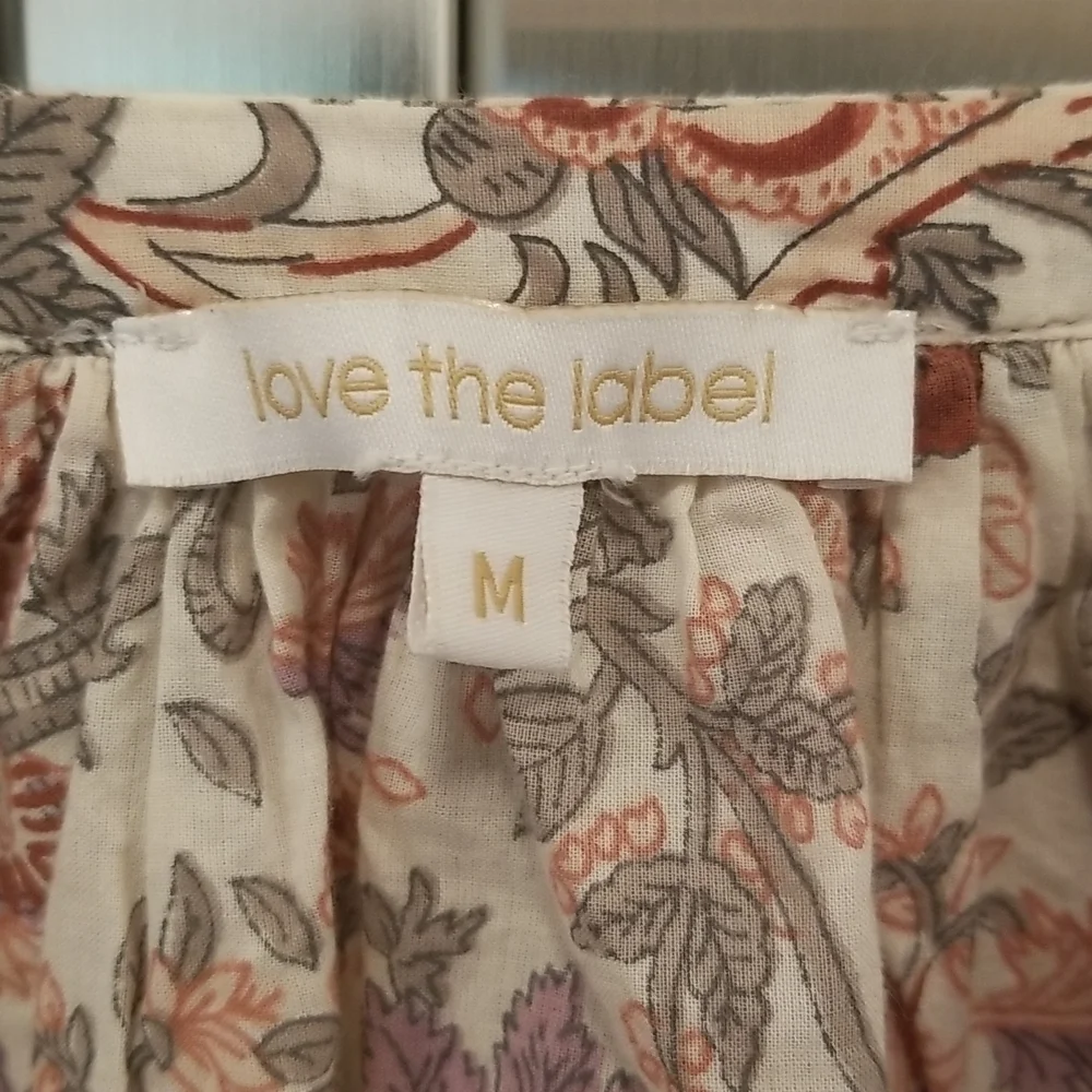 💕ANTHROPOLOGIE LOVE THE LABEL💕 Botanical Top M